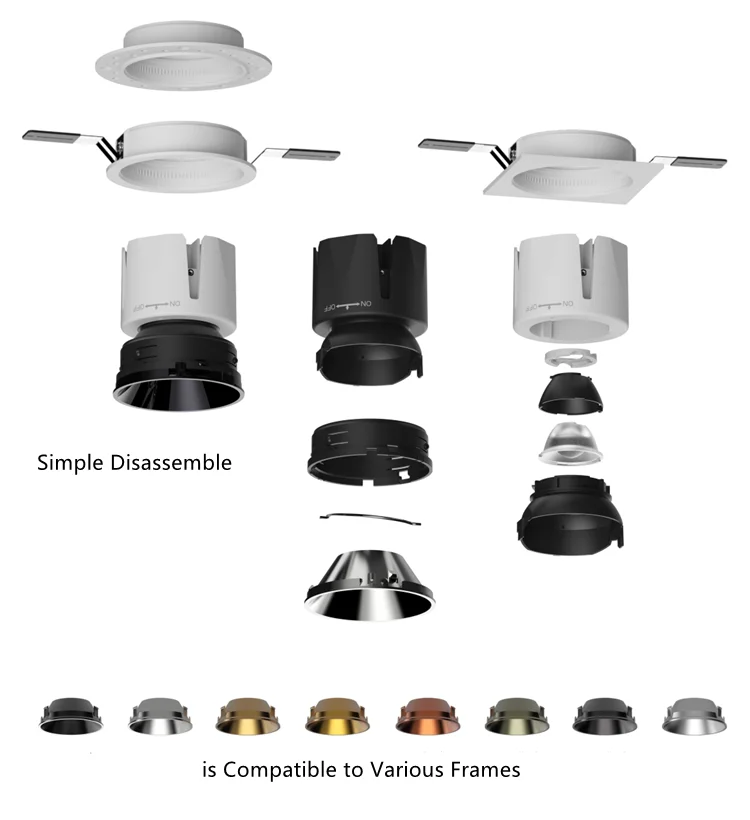Very Competitive Price Diecast Aluminum Recessed COB Wall Washer Spot ...