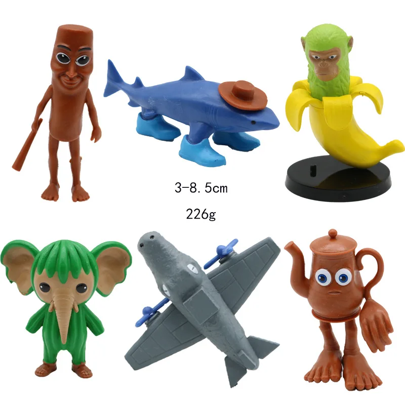 3 Stücke italienise Brainrot Actionfiguren, Tralalero Tralala Figuren