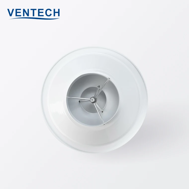 Hvac System Round Ceiling Diffusers With Damper Aluminum Circular Round Air Diffuser