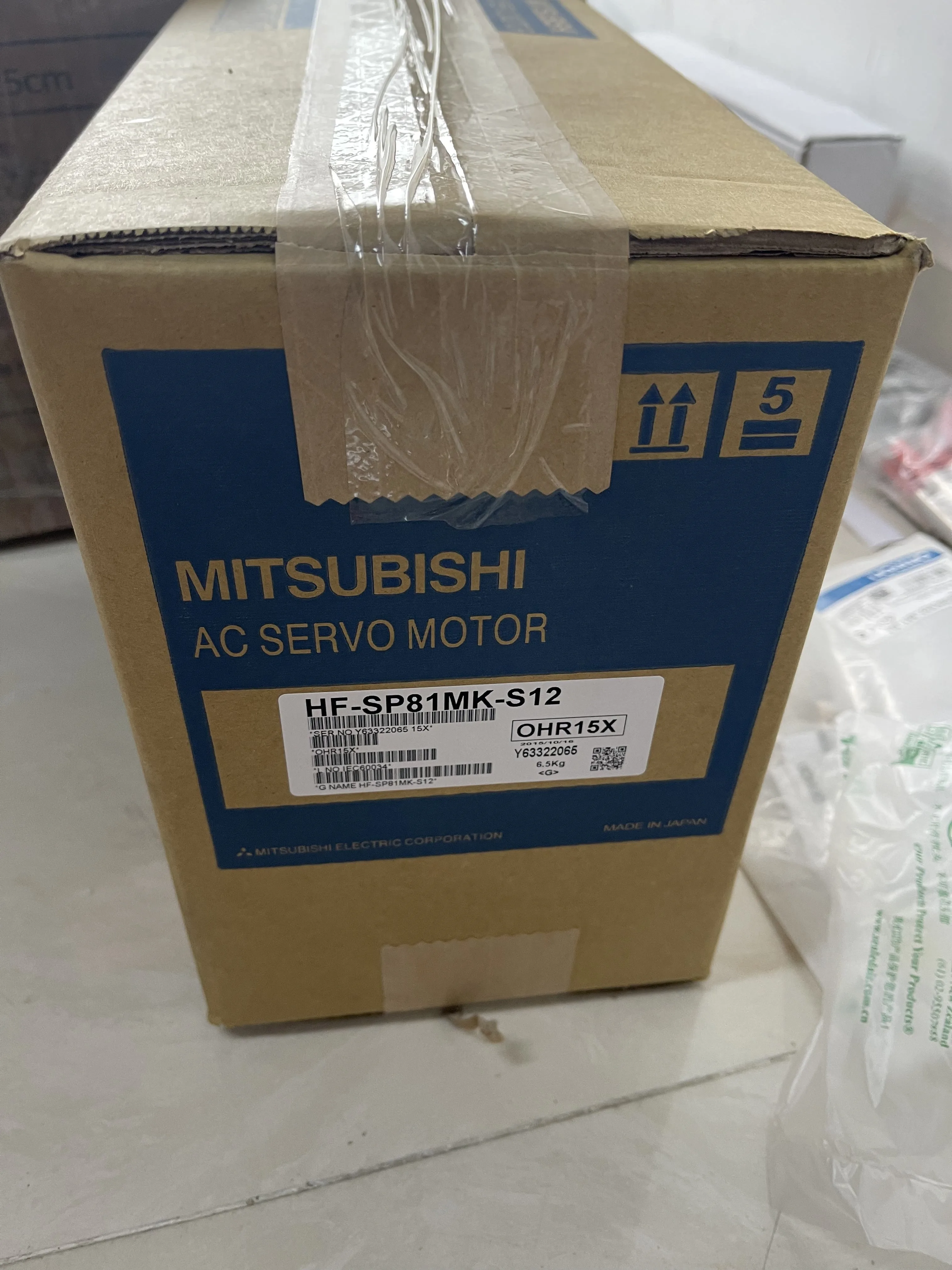 Mitsubishi AC Servo Motor HF-SP81MK-S12 Mitsubishi AC Servo Motor HF-SP81MK-S12