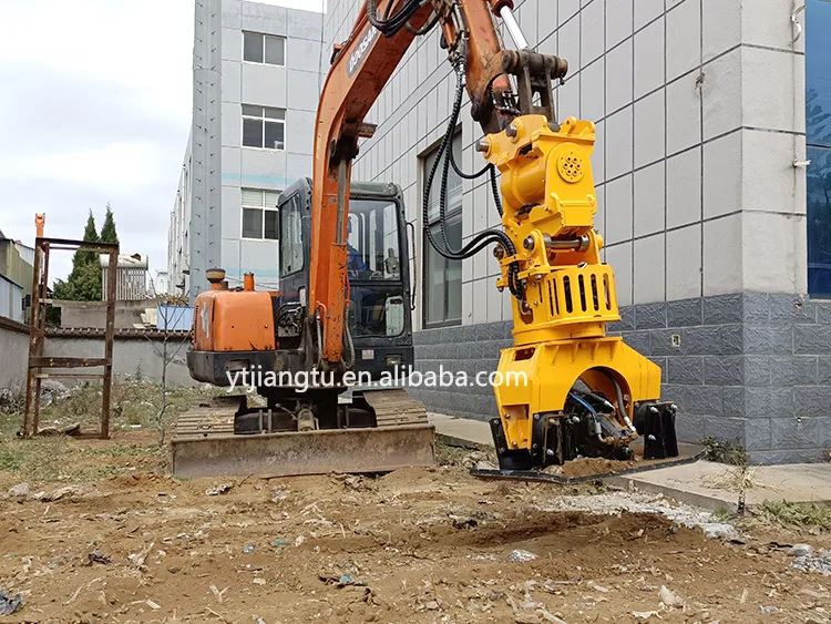 Plate Compactor Vibrating Rubber Dampers 20 Ton Excavator Compactor Earth