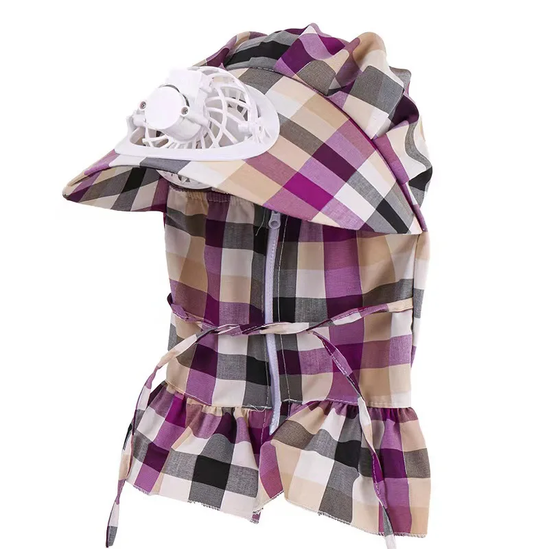 Летний новый дизайн, шапка-вентилятор на молнии для женщин, Защитная УФ-защита для лица, наружный охлаждающий перезаряжаемый вентилятор, солнцезащитный козырек