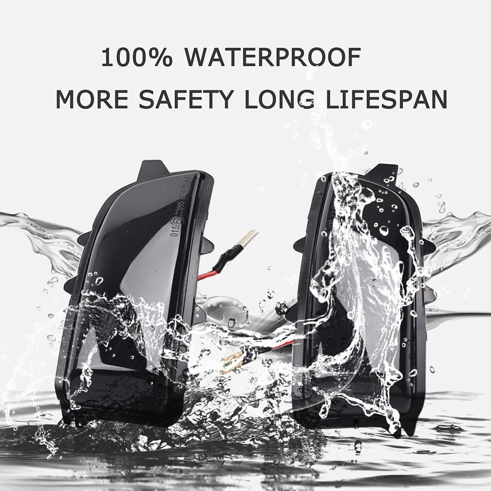 Lampeggiante Dinamico Indicatori 2PCS Dinamico Lampeggiante Specchio Laterale Sequenziale Indicatore LED Indicatori Direzione Per Volvo C30 C70 S40