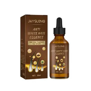 Jaysuing Anti White Hair Black Hair Essence Scalp Massage Moisturize Hair Growth Essence Serum Oil Treatments