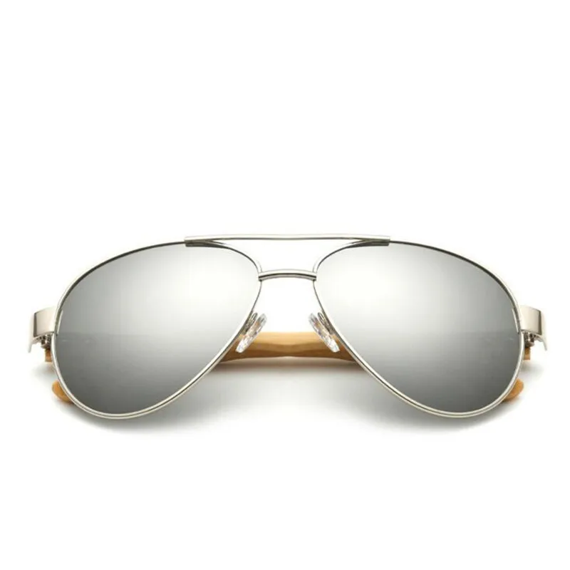 bamboo aviator sunglasses