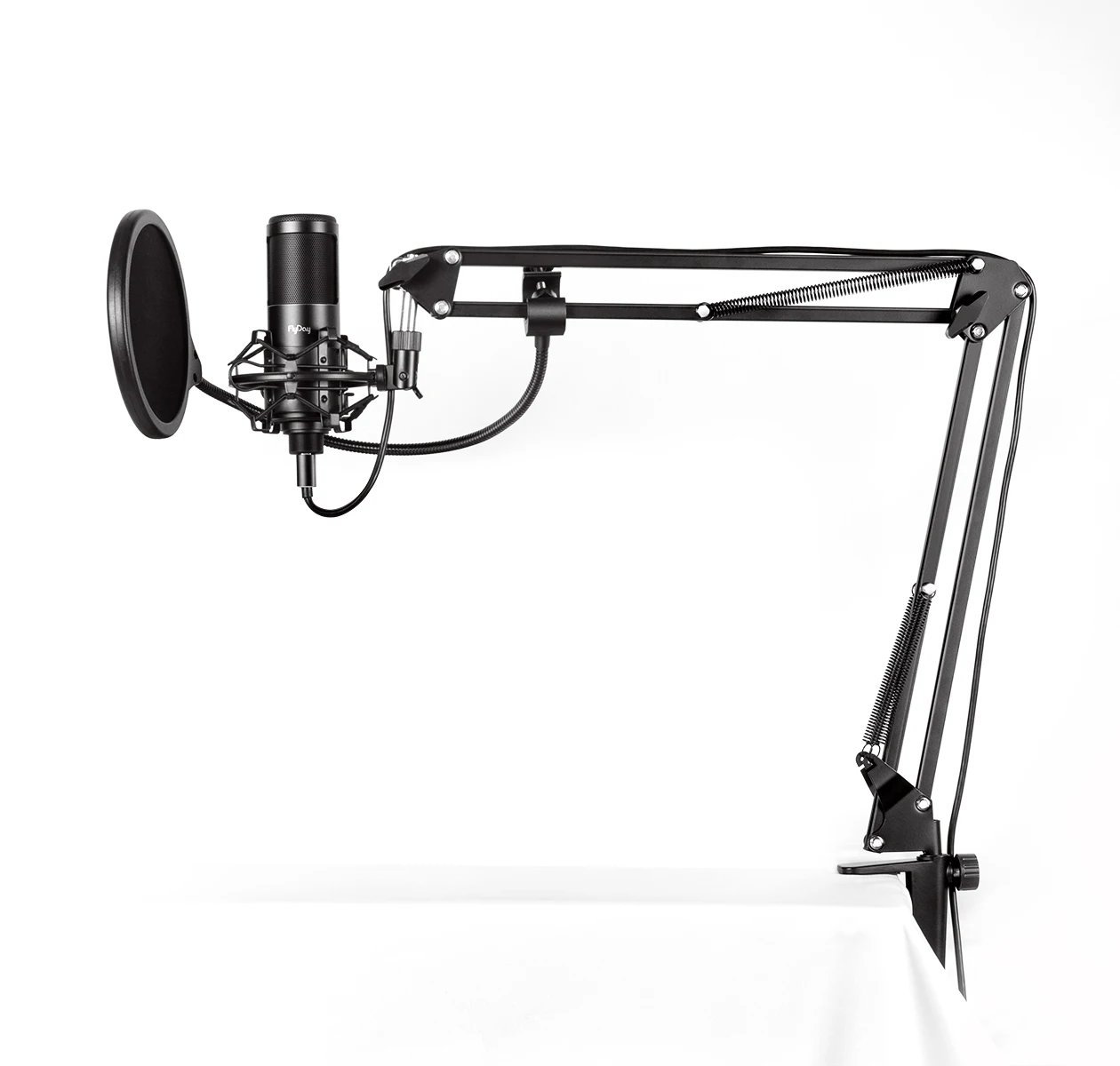 Flyday F1 Professional Recording Condenser Microphone Wire Microphones Kit Live Stream USB Vocal Microphone