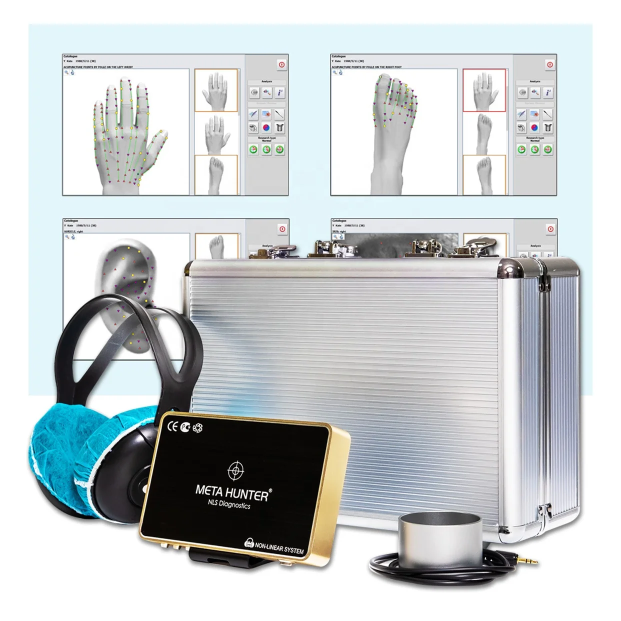 Расширенный 4025 nls Охотник Bioresonance устройство с бесплатной доставкой; Metatron nls мета 4025 Hunter