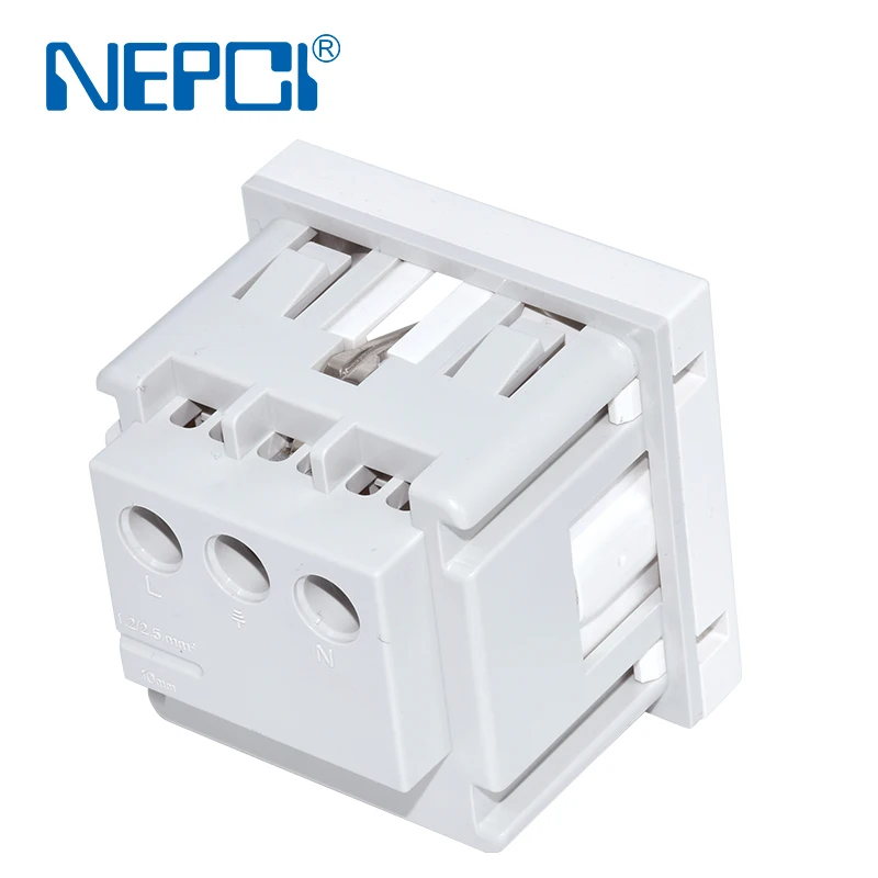 45 Socket Module Germany Schuko Socket  45x45