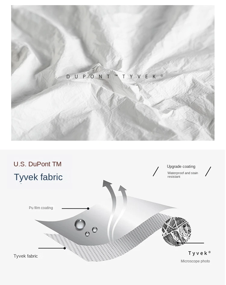 Dupont Paper Antitheft Brush Multifunctional Passport Case For