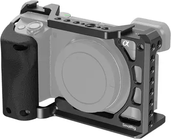 SmallRig Cage with Silicone Handgrip & Cold Shoe for Sony a6100, a6300, a6400-3164