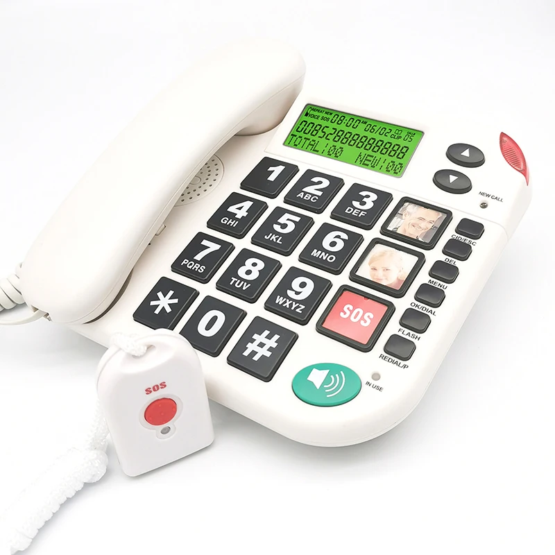 Sos Rong Rong CR600 Remote SOS Basic PSTN Landline Telephone for Hotels