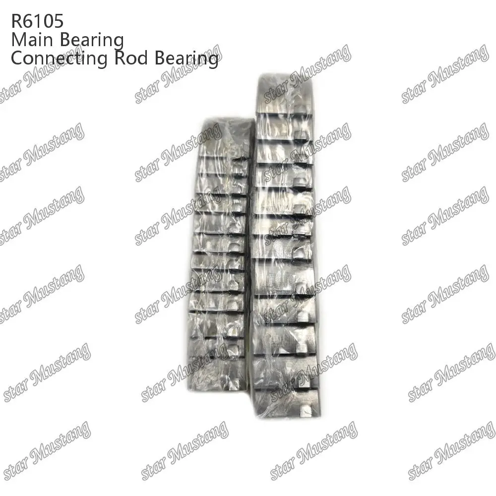 R6105 Main Bearing and Connecting Rod Bearing Suitable for China Engine Engine Parts