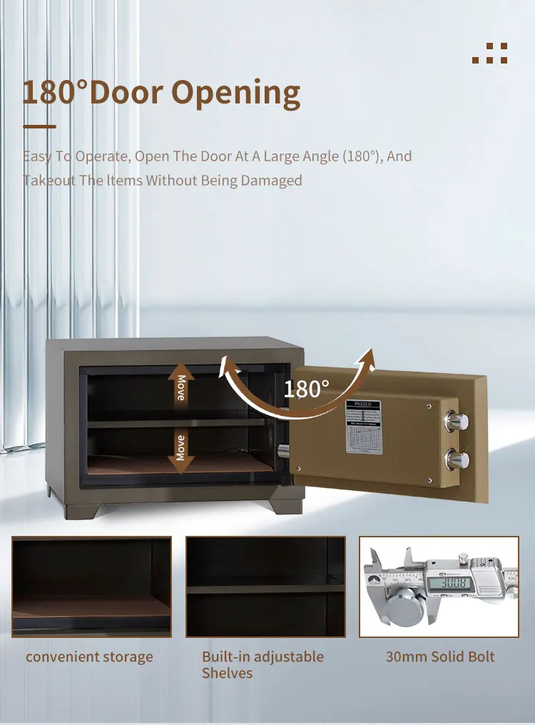 CEQSAFE Mini Money Portable Smart Fireproof Electronic Fingerprint Safe Box Digital Safe details