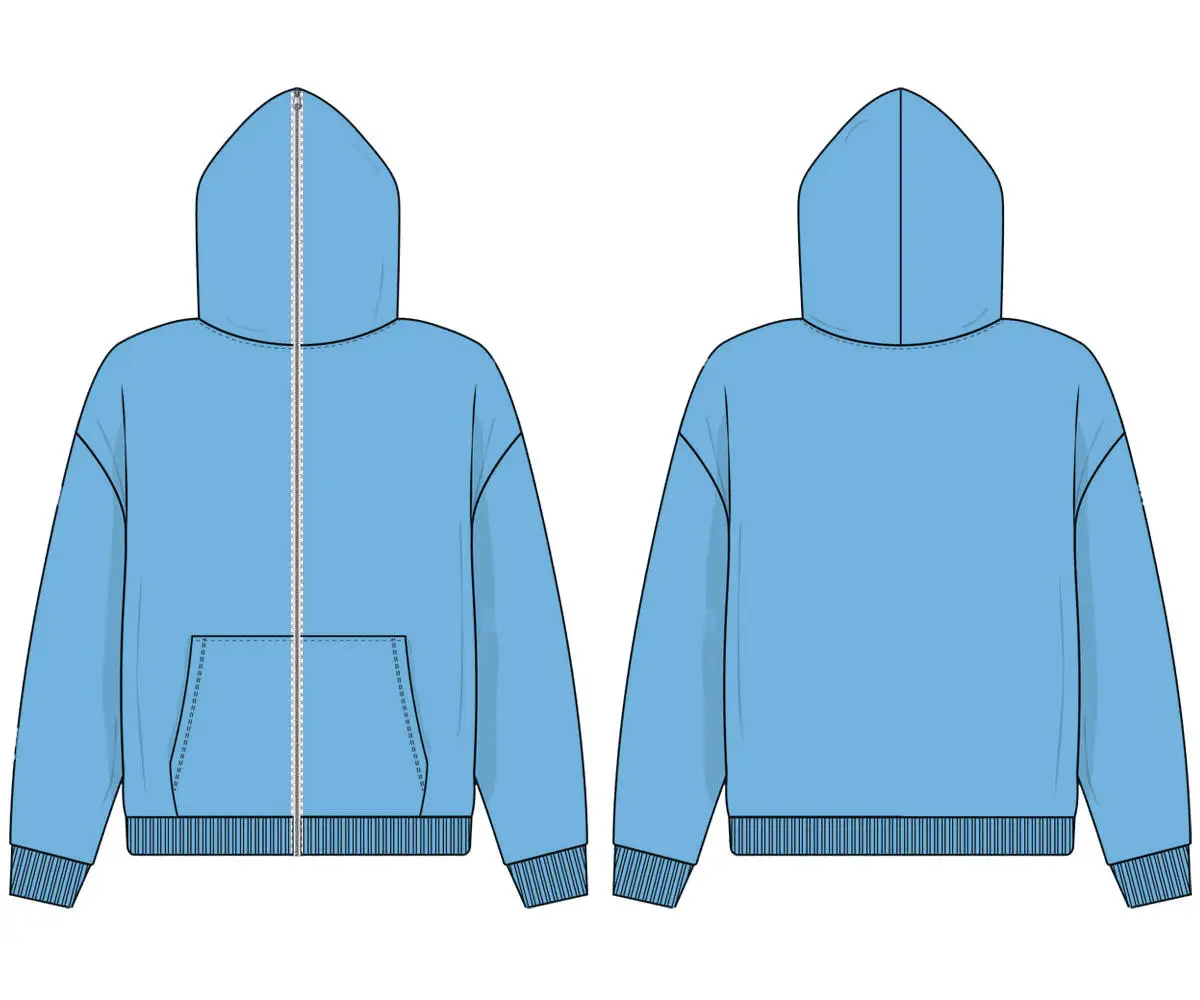 New Design Full Face Zip Up Hoodie Over Face Men's Hoodies Custom Logo