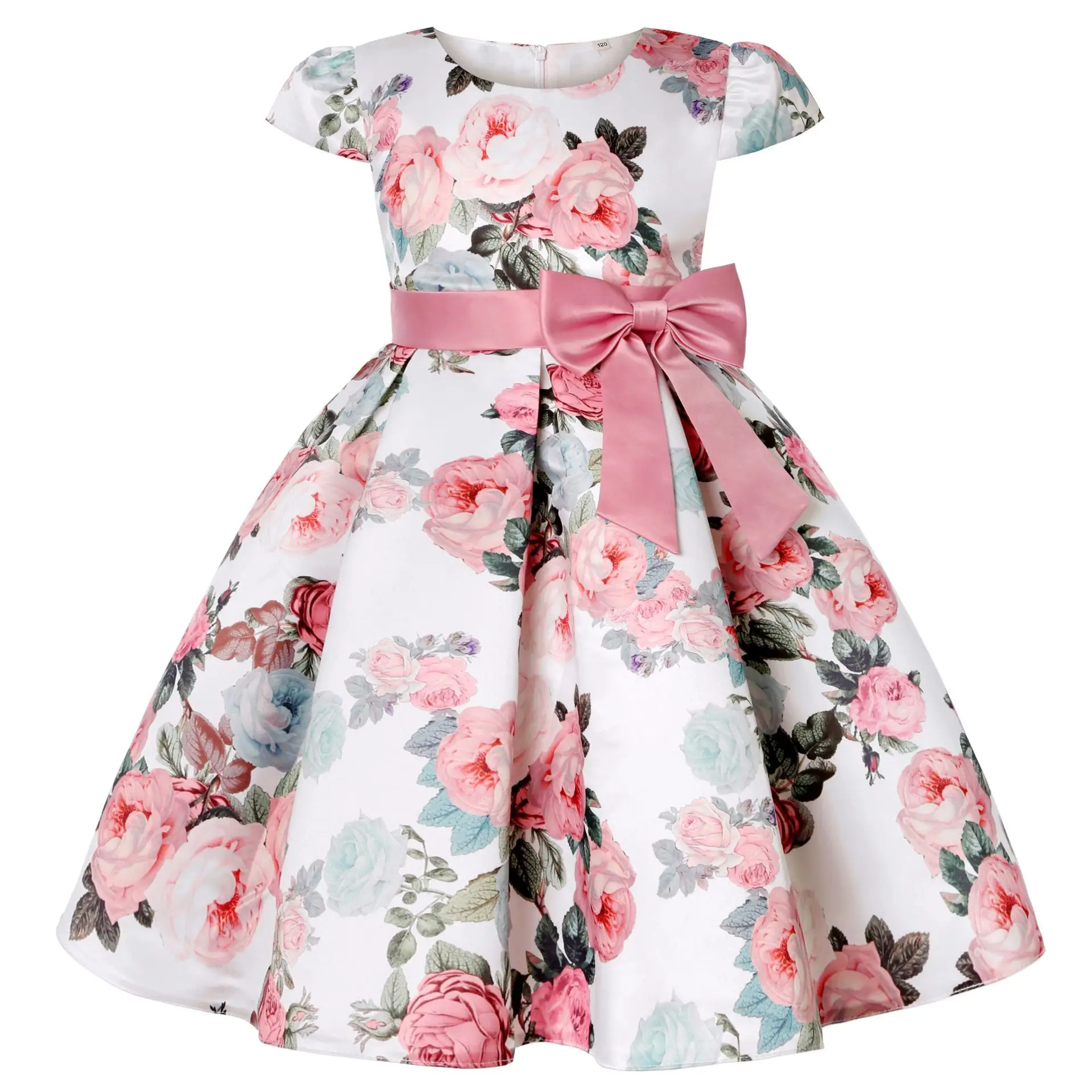 Western Style Princess Evening Dresses for Girls of 8 Year Old Elegant  Purple Kid Birthday Dress Flower Girl Party Dresses