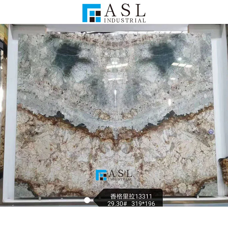 Glazed polished design of quartzite countertop high quality lobby wall tiles