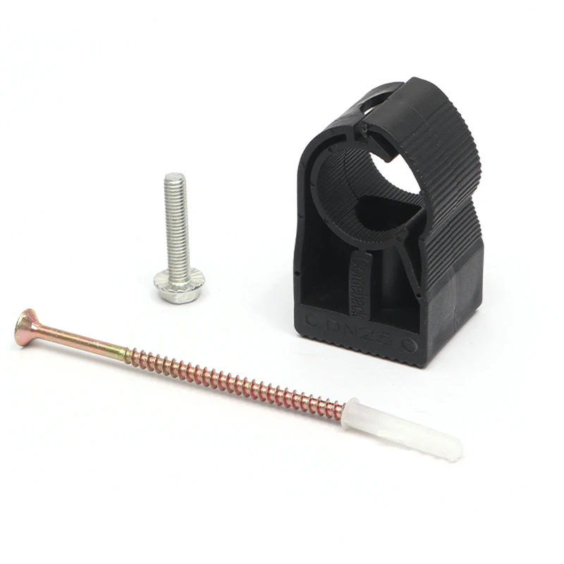 DN20-DN100 Factory Clamp Mounting Bracket Plastic Pipe Clip Pipe Holder Clamp for Pipe Fittings Plumbing System