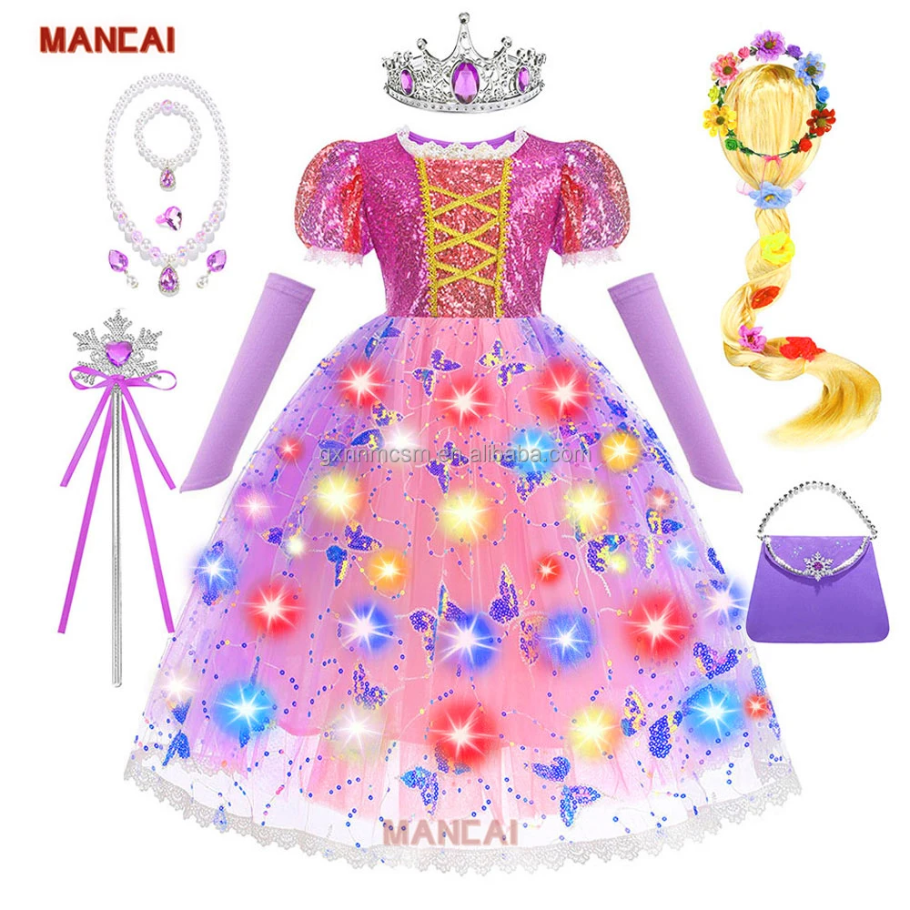 open lace back dress Tangled Rapunzel Tangled Ever After cosplay dress costume Pink   TrendsinCosplay