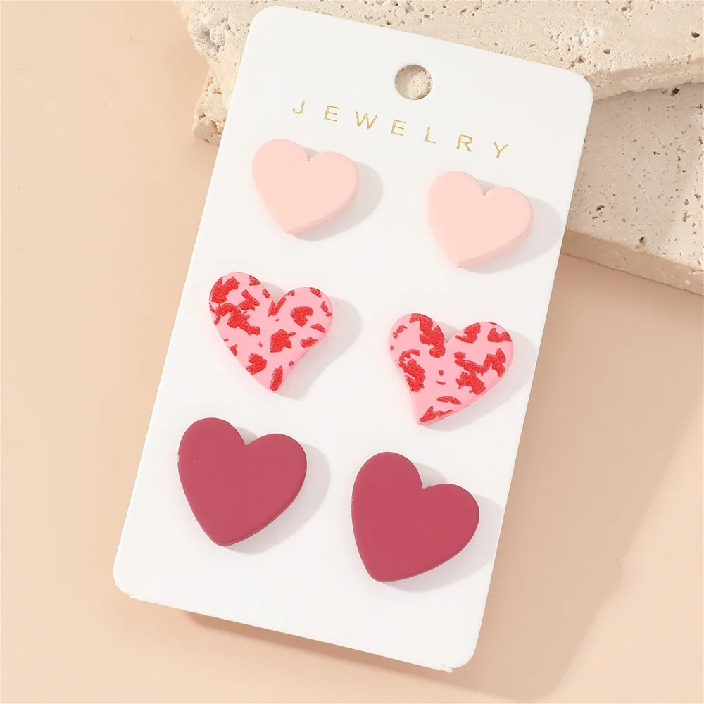 HEART EARRINGS STUDS Sublimation Blanks Valentines Day Earring