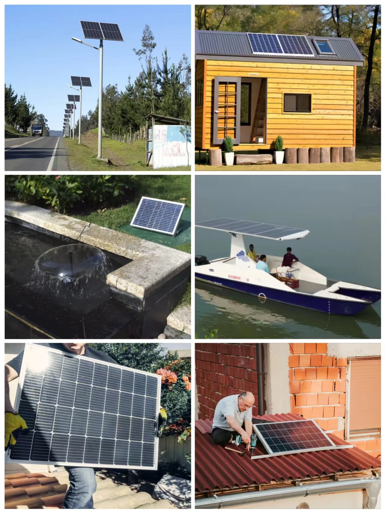 Camping Small Size Solar Panels 6v 12v 18v 60w 70w 80w 90w 100w Solar