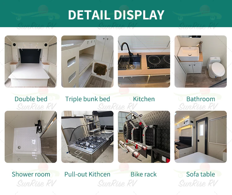 Sunrise Rv Travel Camper Expanding Double Axle Off Road Hybrid Camper