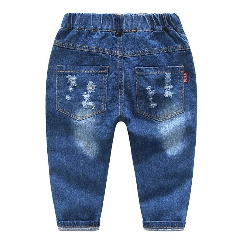 Детская одежда ChengXi, джинсы для малышей, тонкие свободные хлопковые Узкие повседневные рваные джинсы с высокой талией