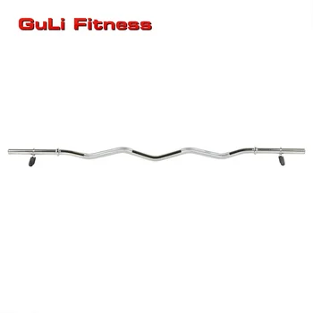 Guli Fitness Regular EZ Barbell 1 Inch 25/28/30mm Diameter Weightlifting Bar 1200mm Workout Curl Bars Pump Set Long Bar