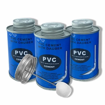 Paste viscosity comes with a brush Industrial grade UPVC pipe glue adhesive for connecting pipes