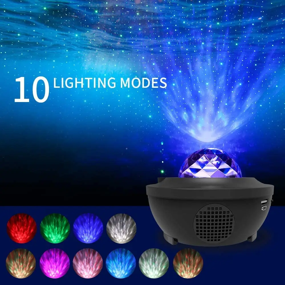 Galaxy Star Projector 3 in 1 Projector LED Nebula Cloud Night Light Lamp with Blue-tooth Music Speaker