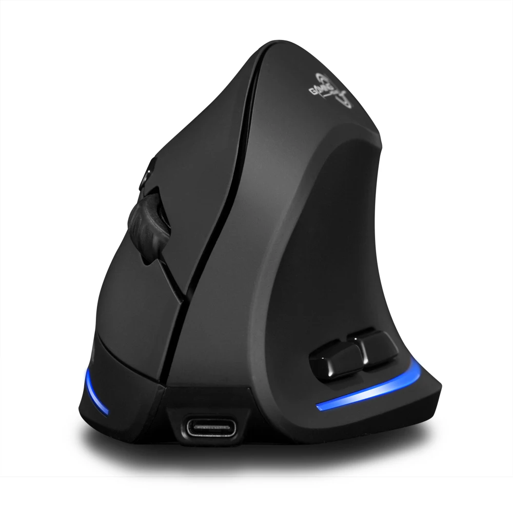 ZELOTES F-35B беспроводная Вертикальная мышь Регулируемая DPI 2400/1600/1000 перезаряжаемая для ПК ноутбука Mac Windows