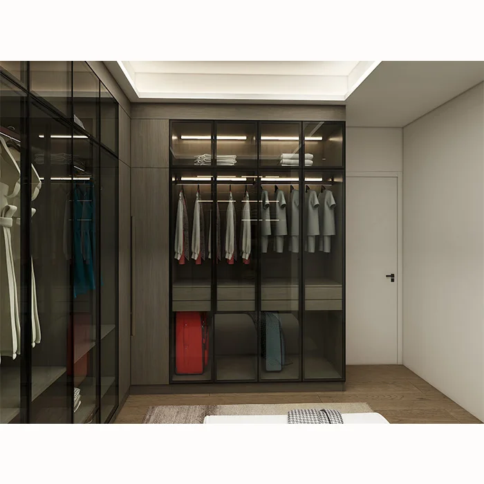 Modular White Drawers for Inside Wardrobe Cabinet Set Narrow Cloakroom