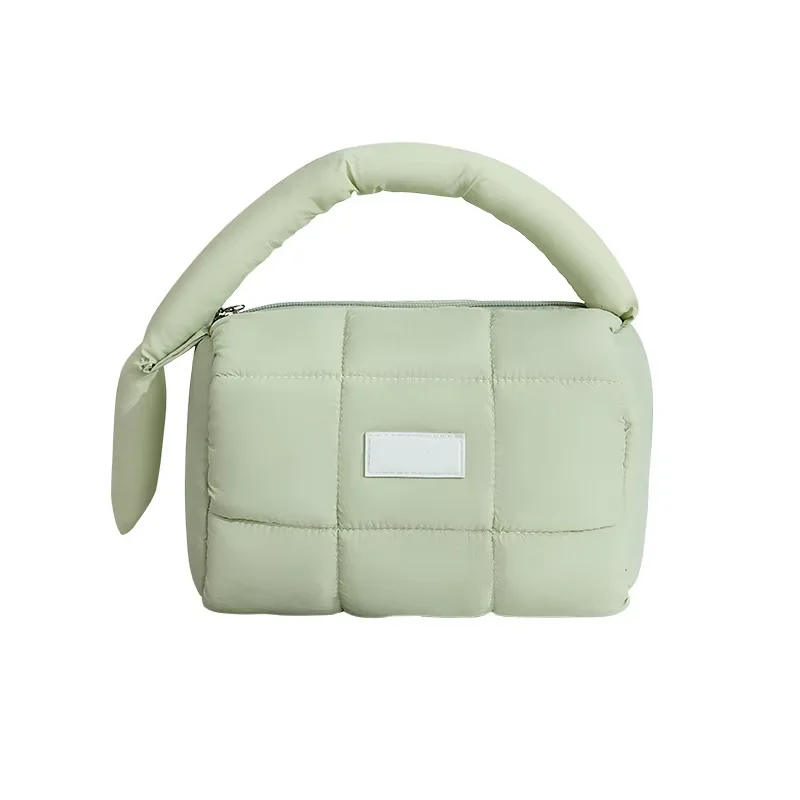 Factory Custom Organizer Nylon Pouch Waterproof Cosmetic Organizer Travel Soft Quilted Cotton Cosmetic Makeup Bag