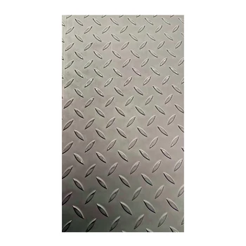 China Factory 304 Stainless Steel Embossed Sheet Anti-Slip Floor Plate For Stairs, Catwalks, Walkways, And Ramps