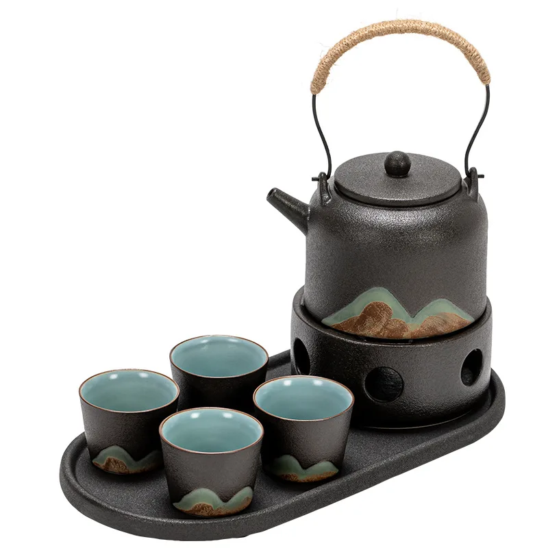 Japanese Zen Office Guest Tea Kettle Tray Small Gift Porcelain Tea