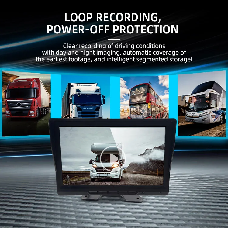 Wemaer BSD 5 Channel Bus Monitor BSD Display Alarm Driver Alert System Smart AI BSD Detection Reversing Aid Camera for Truck factory