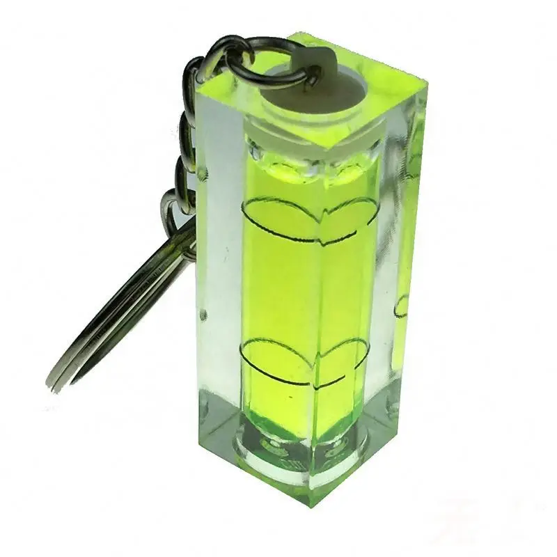Wholesale Pmma Level Vial Inclinometer Liquid Level Indicator High Accuracy Square Bubble Spirit Level 15*15*40mm 10*10*29mm