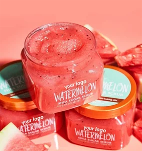 Custom Logo Private Label Natural Exfoliating Whitening Organic Mango Watermelon Grapefruit Fruit Body Scrub