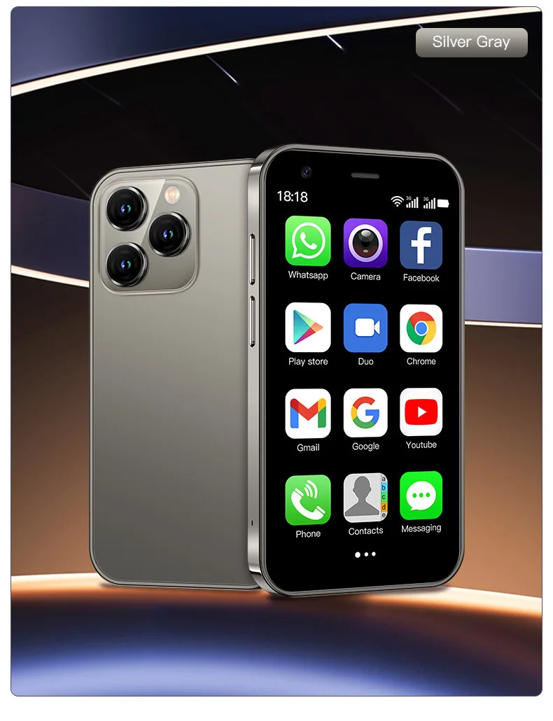 [In Stock]Supper Mini Smartphone XS15 3G WCDMA 2GB 16GB Android 8.1 Dual Sim 1000mAh WIFI Hotspot Mobile Phone