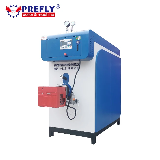 Medium Pressure Vertical Italian burner Gas Steam Boiler Equipment 300 Kg/h for Ironing Easy to Operate