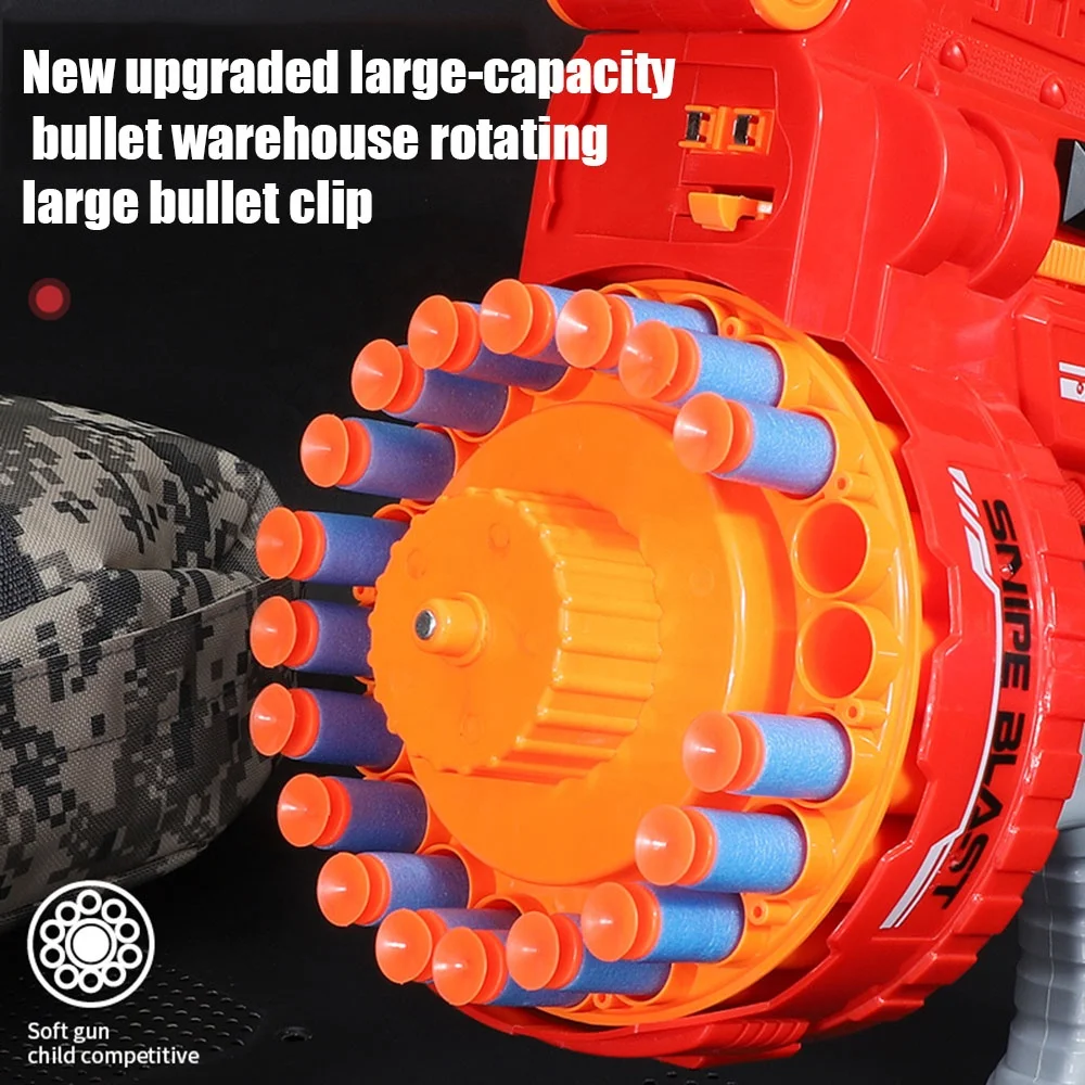 B/o большой размер, мягкий игрушечный пистолет-пуля со звуком, электрический пистолет для Дартс из пенопласта, игрушечные пистолеты для детей