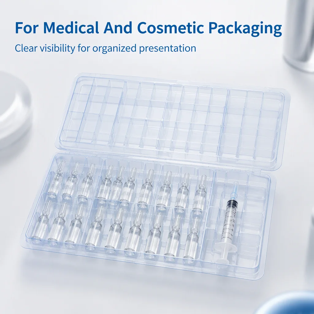 PETG Custom Medication Pharmaceutical Plastic Blister Box Tray Inner Medical Packaging