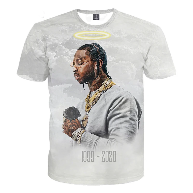 POP SMOKE T Shirt for Men Rapper 3D Printed Streetwear Men