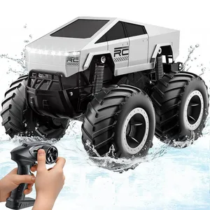 EPT Remote Control Car Tesla Cybertruck Model Kids RC Toy Cyber Trucks Amphibious Big Wheel Cyberpickup RC Cars