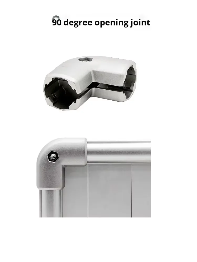 90 Degree Open External Connector 28mm Third Generation Wire Rod Aluminum Alloy 1000 Series Lean Tube Connector Profile Aluminum
