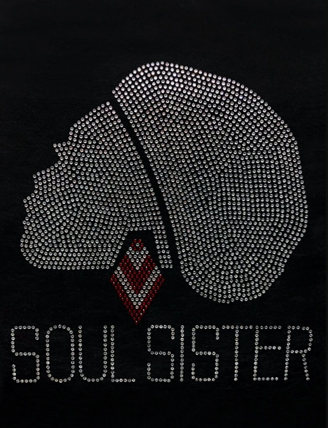 OEM ODM All Natural Afro Girl Rhinestone Transfer Wholesale Black Queen rhinestone heat transfer custom for t shirt