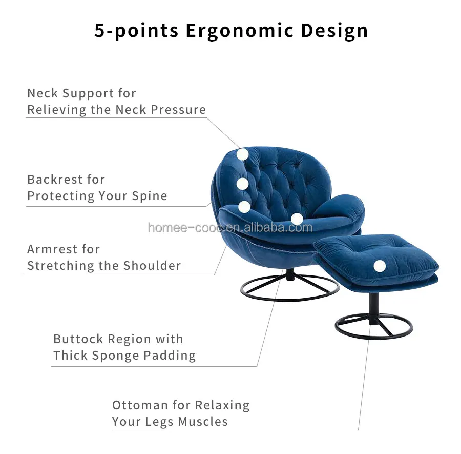 Custom Logo Modern Luxury Living Room Furniture Rotation