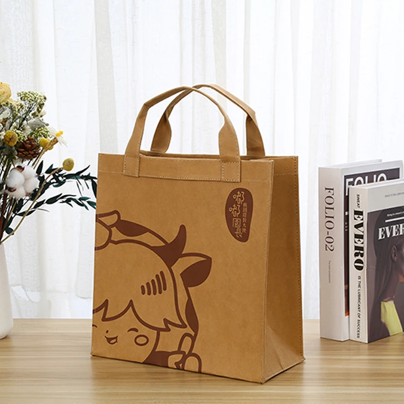 Anfonu Ymlaen Kraft Papur Bag â Thalwyr Tsieina Kraft Papur Rhodd Craft Siopreiddio Bags