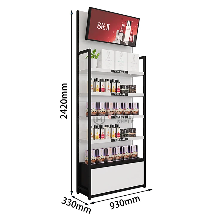 Mini Makeup Shelf Display Shelf Cosmetic Stand Shelves for Retail Store Cosmetic Set Organic Shop