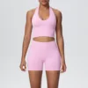 Pink bra+shorts