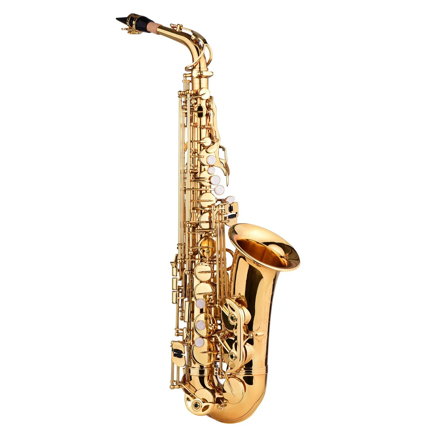 e-Sax Alto TypeⅡ [BEST BRASS] Beginner Alto E Flat Saxophone by Koowind - Gold Brass